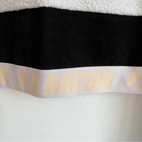 P.E Nation Frontside Sweat in White Sand Sherpa Crop Pullover Women's Size XS - Picture 7 of 10